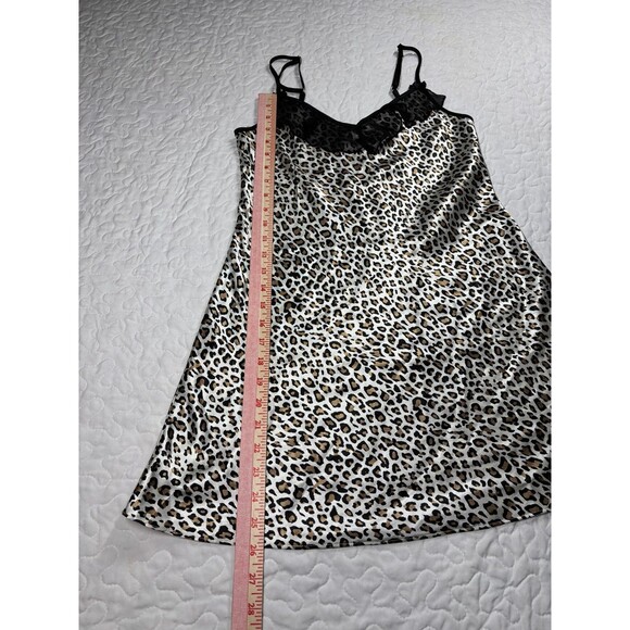 Tesoro leopard animal print lace slip intimates lingerie sleepwear size small - Picture 3 of 7